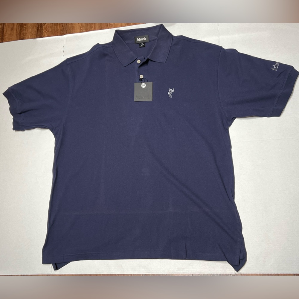 Ashworth Golf Polo Size Xtra Large Xl Dark Blue NWT
